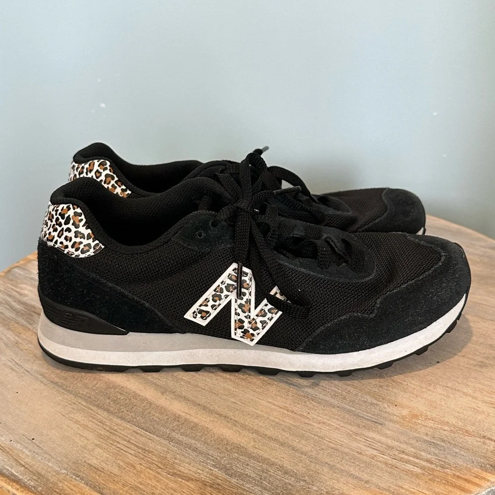 New Balance WL515AH3 Black Leopard print running tennis shoe sneaker size 10 - Picture 3 of 12